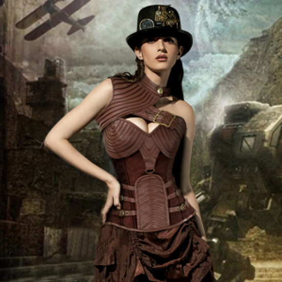 Corsete Um Ombro Mad Max Luxo Corsete Um Ombro Mad Max Luxo
