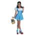 Fantasia Dorothy Mágico de Oz Vestido Lantejoula Adulto