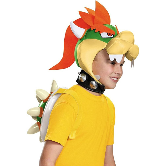 Capacete de Fantasia Bowser Infantil Capacete de Fantasia Bowser Infantil
