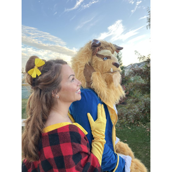 Fantasia Adulto Fera da Bela e a Fera Disney Luxo Clássica Autentico