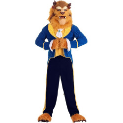 Fantasia Adulto Fera da Bela e a Fera Disney Luxo Clássica Autentico