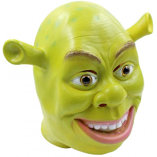 Fantasia Shrek Adulto Máscara de Látex Nova Fantasia Shrek Adulto Máscara de Látex Nova