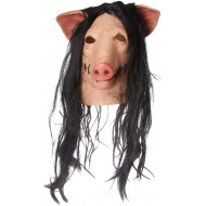 Máscara Adulto Billy de Jogos Mortais Saw Jigsaw Pig Porco