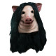 Máscara Adulto Billy de Jogos Mortais Saw Jigsaw Pig Porco Luxo