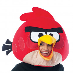 Máscara Angry Bird Vermelho Adulto
