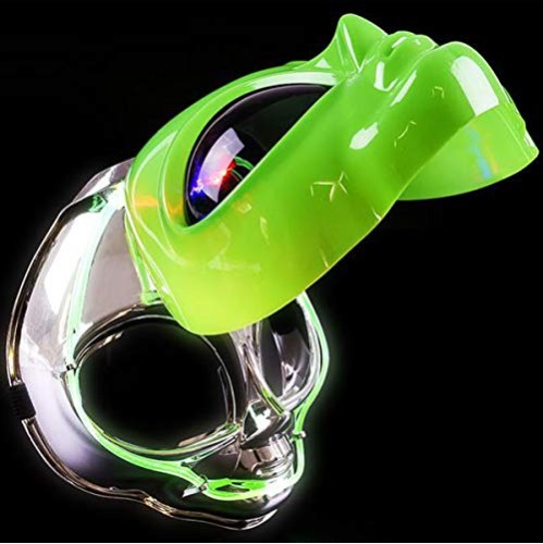 Máscara de Alien Extraterrestre Verde com Luz Máscara de Alien Extraterrestre Verde com Luz