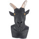 Máscara de Bode Cabra Animal Luxo Preto