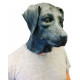 Máscara de Cachorro Labrador Vinil Animal Luxo