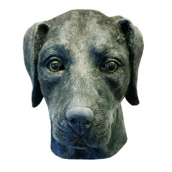 Máscara de Cachorro Labrador Vinil Animal Luxo