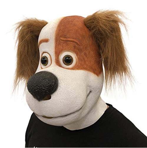 Máscara de Cachorro Latex Luxo