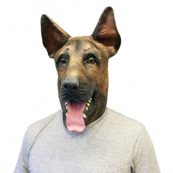 Máscara de Cachorro Vinil Animal Luxo