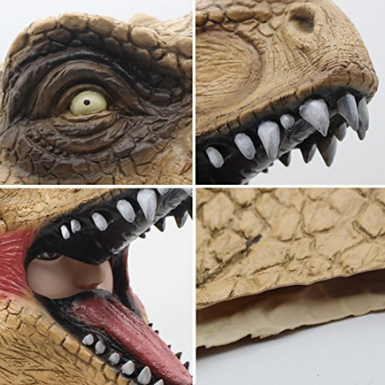 Máscara de Dinossauro Marrom