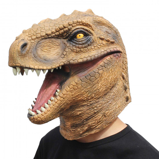 Máscara de Dinossauro Marrom
