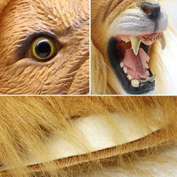 Máscara de Vinil Animal Leão Clássica