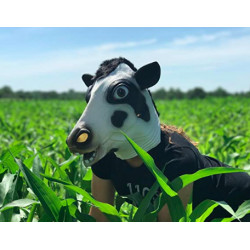 Máscara de Vinil Animal Vaca Rindo