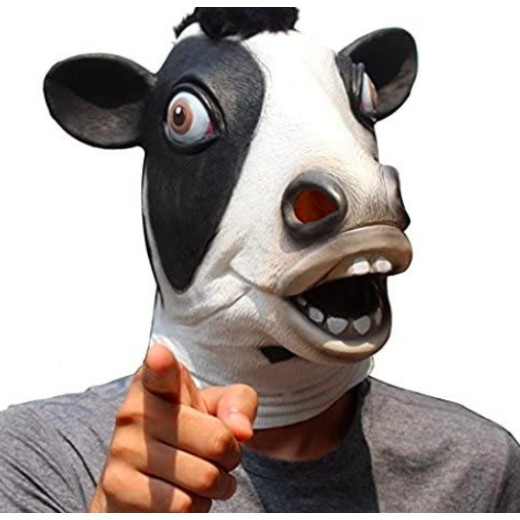 Máscara de Vinil Animal Vaca Rindo Máscara de Vinil Animal Vaca Rindo