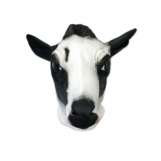 Máscara de Vinil Animal Vaca Luxo