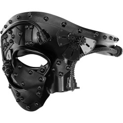 Máscara Fantasma da Ópera Adulto Preta