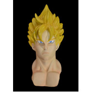 Máscara Goku Dragon Ball Z Super Saiyan God Anime Cosplay Amarela