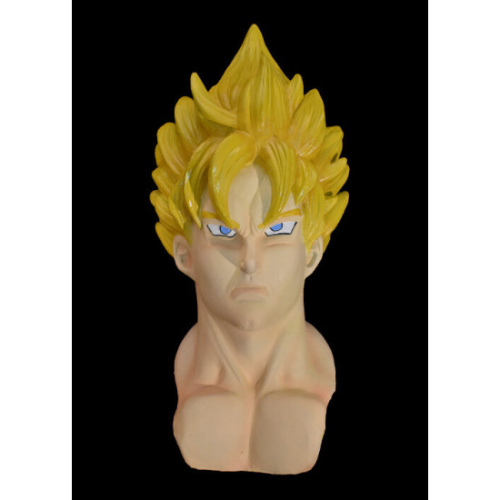 Máscara Goku Dragon Ball Z Super Saiyan God Anime Cosplay Amarela