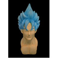 Máscara Goku Dragon Ball Z Super Saiyan God Anime Cosplay Azul