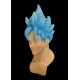 Máscara Goku Dragon Ball Z Super Saiyan God Anime Cosplay Azul