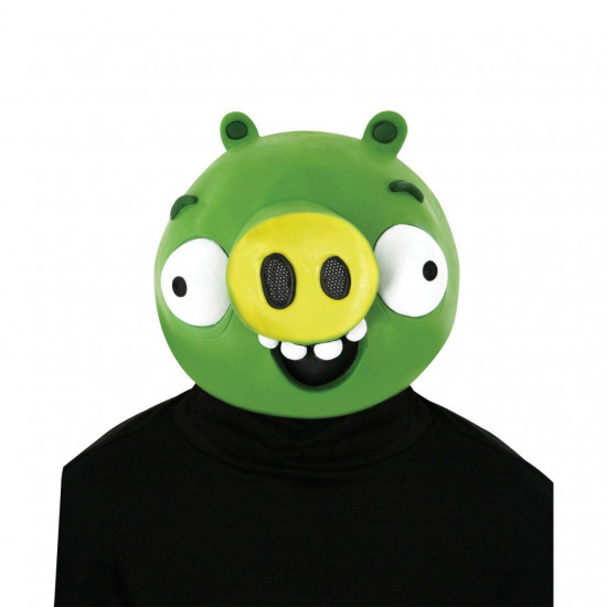 Máscara Latex Angry Birds Porco Verde Máscara Latex Angry Birds Porco Verde