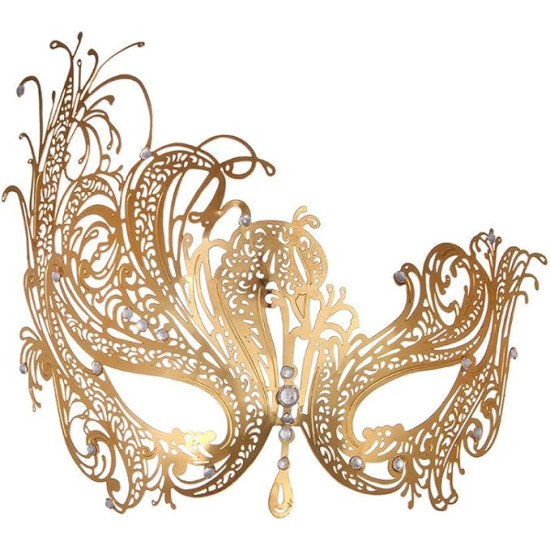 Máscara Mascarada Fantasma da Ópera Adulto Feminino Preta