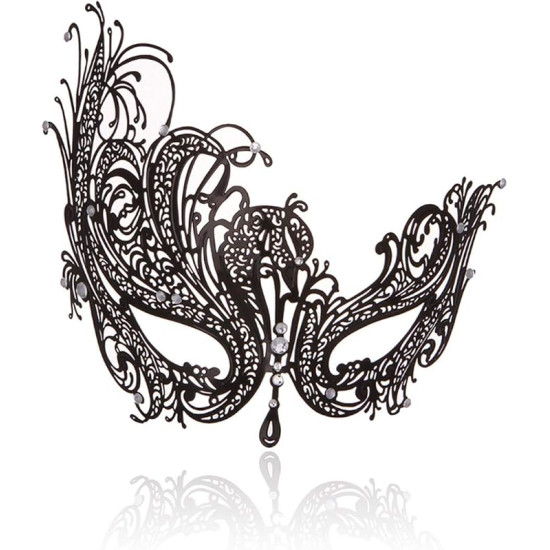 Máscara Mascarada Fantasma da Ópera Adulto Feminino Preta