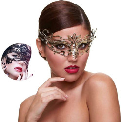 Máscara Mascarada Fantasma da Ópera Adulto Preta Feminino