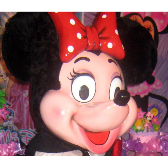 Máscara Mascote Minnie Super Luxo