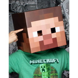Máscara Minecraft Steve Infantil