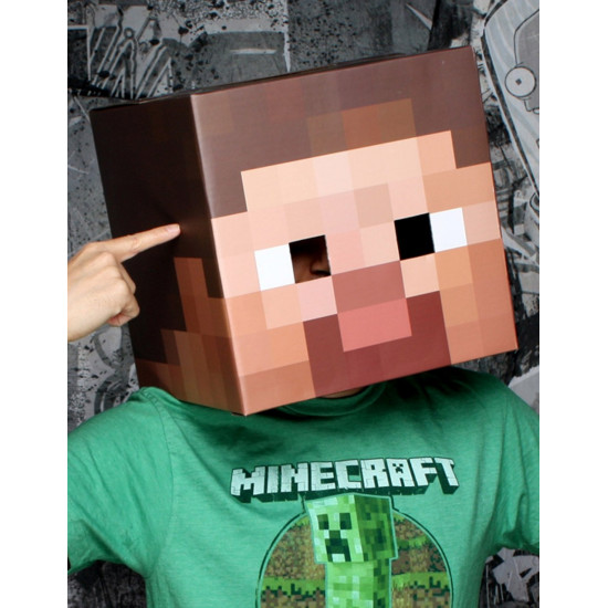 Máscara Minecraft Steve Infantil