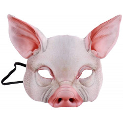 Máscara Porco de Látex Luxo