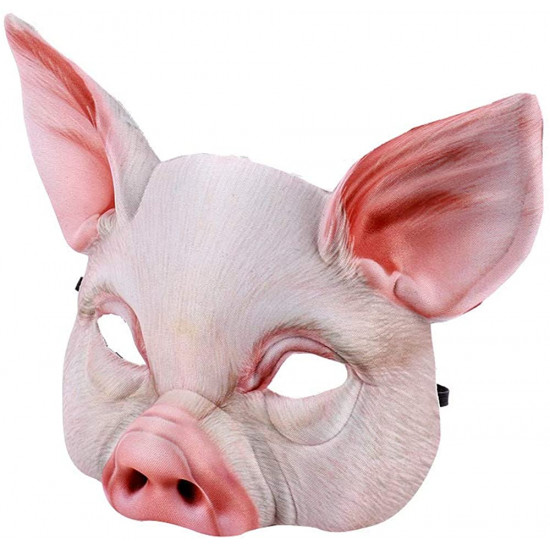 Máscara Porco de Látex Luxo