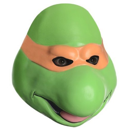 Máscara Tartaruga Ninja Michelangelo Vinil Máscara Tartaruga Ninja Michelangelo Vinil