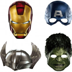 Máscaras dos Vingadores Hulk Thor Capitão América Homem de Ferro