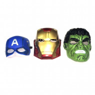 Máscaras Dos Vingadores Ironman Capitão América e Hulk