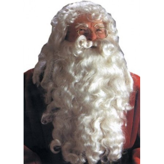 Barba Bigode e Peruca do Papai Noel Luxo Barba Bigode e Peruca do Papai Noel Luxo
