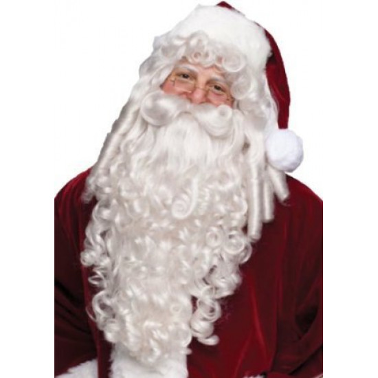 Barba Bigode e Peruca do Papai Noel Natal Luxo Barba Bigode e Peruca do Papai Noel Natal Luxo