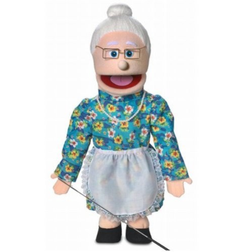 Boneco Fantoche Ventríloquo Avó Velha Luxo Boneco Fantoche Ventríloquo Avó Velha Luxo