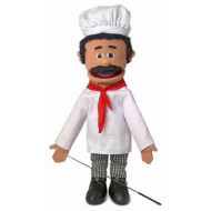 Boneco Fantoche Ventríloquo Chefe de Cozinha Luxo