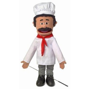 Boneco Fantoche Ventríloquo Chefe de Cozinha Luxo Boneco Fantoche Ventríloquo Chefe de Cozinha Luxo