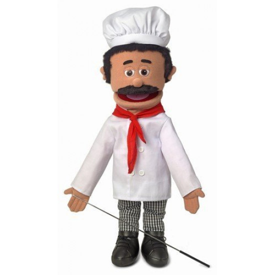 Boneco Fantoche Ventríloquo Chefe de Cozinha Luxo Boneco Fantoche Ventríloquo Chefe de Cozinha Luxo