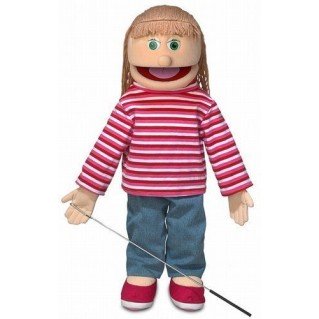 Boneco Fantoche Ventríloquo Jovem Emilia Luxo Boneco Fantoche Ventríloquo Jovem Emilia Luxo