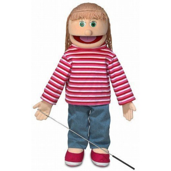 Boneco Fantoche Ventríloquo Jovem Emilia Luxo Boneco Fantoche Ventríloquo Jovem Emilia Luxo