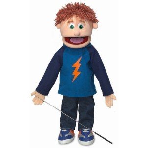 Boneco Fantoche Ventríloquo Jovem Garoto Tommy Luxo Boneco Fantoche Ventríloquo Jovem Garoto Tommy Luxo