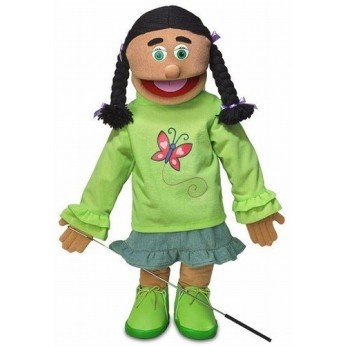 Boneco Fantoche Ventríloquo Jovem Jasmine Luxo Boneco Fantoche Ventríloquo Jovem Jasmine Luxo
