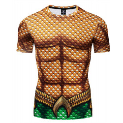 Camiseta Aquaman Adulto Curta