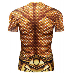 Camiseta Aquaman Adulto Curta